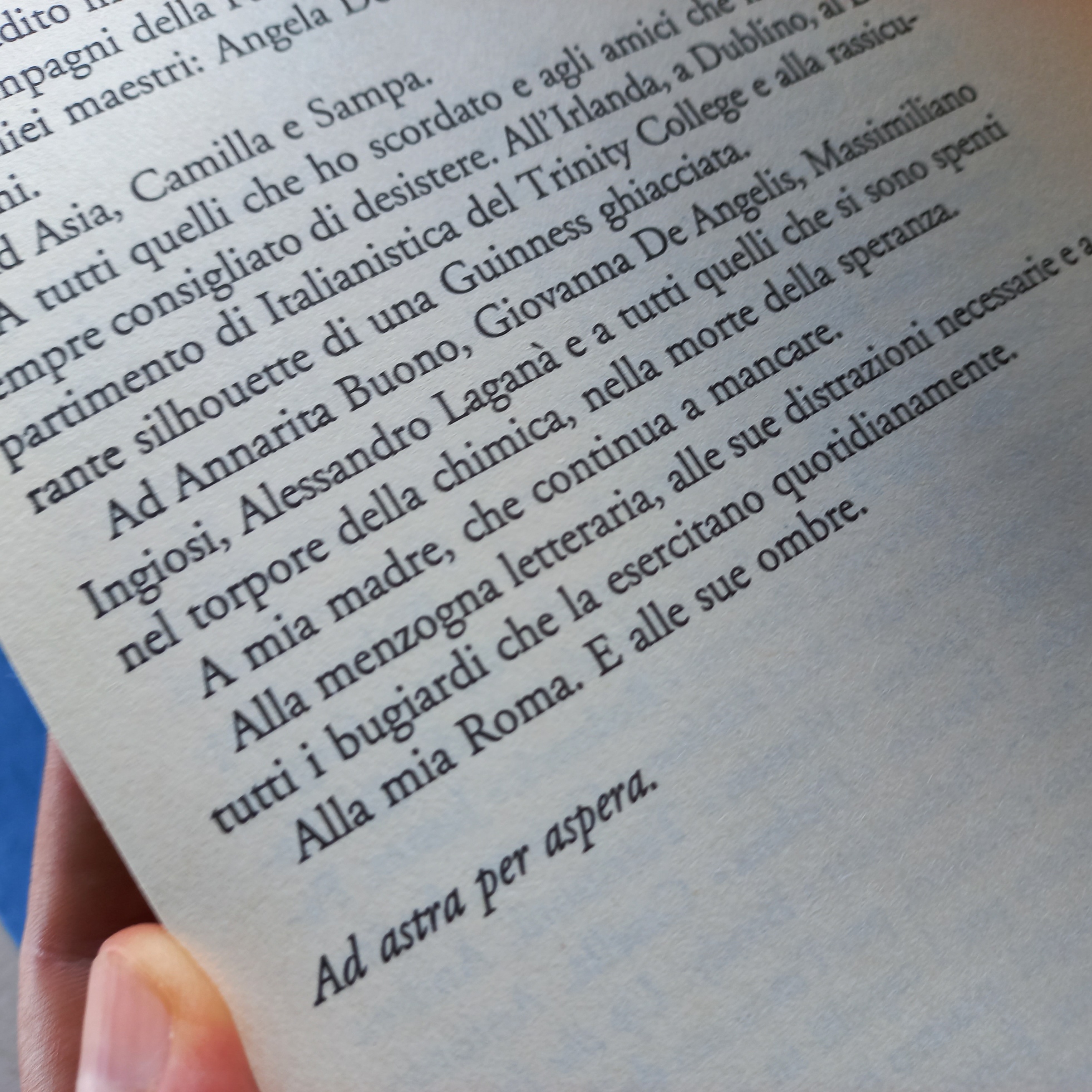 Pagina ringraziamenti de libro È così che si uccide